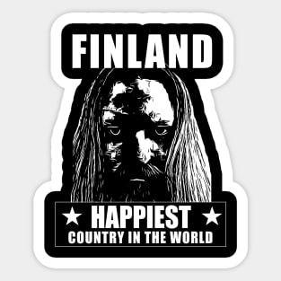 Finland Happiest Country In The World Sticker